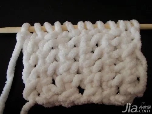 粗毛线围巾的织法 围巾织法图解