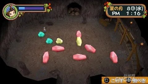 PSP《牧场物语：蜜糖村和大家的心愿》矿场攻略
