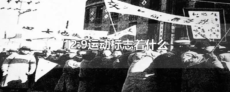 12.9运动标志着什么