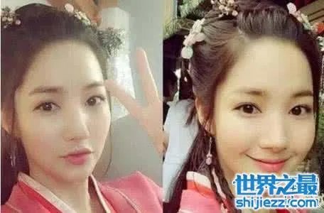 朴敏英整容前后照片对比，简直丑女大翻身 