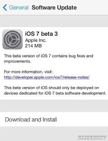 iOS7 Beta 3正式发布 更新东西不少？