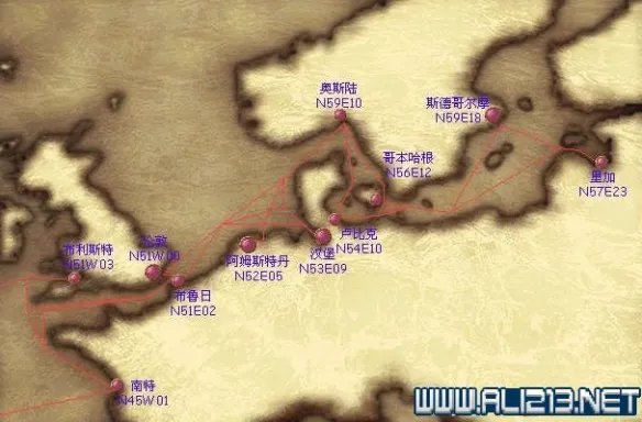 《大航海时代4威力加强版HD》港口地图坐标分布汇总 全港口分布