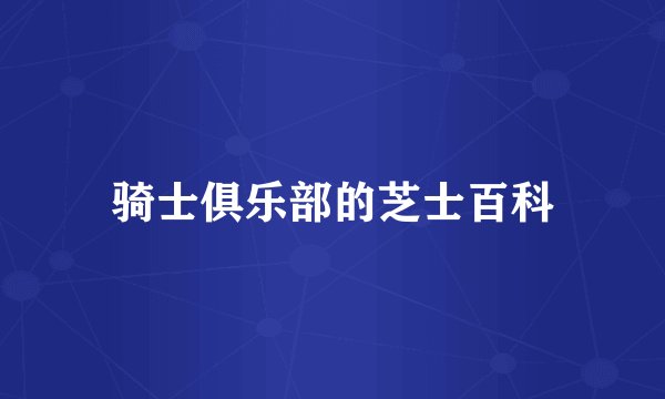 骑士俱乐部的芝士百科