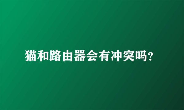 猫和路由器会有冲突吗？