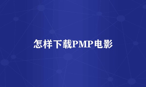 怎样下载PMP电影