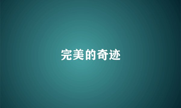 完美的奇迹