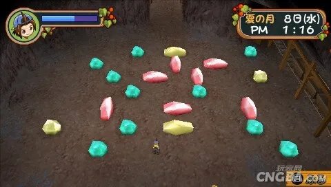 PSP《牧场物语：蜜糖村和大家的心愿》矿场攻略
