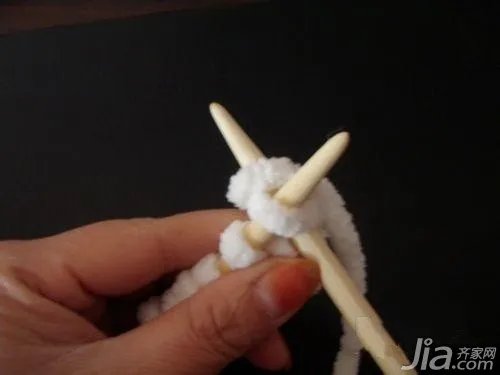 粗毛线围巾的织法 围巾织法图解