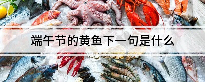 端午节的黄鱼下一句是什么