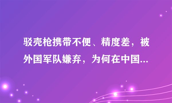 驳壳枪携带不便、精度差，被外国军队嫌弃，为何在中国却大受欢迎