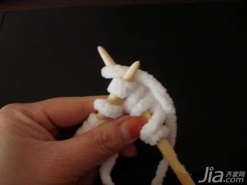 粗毛线围巾的织法 围巾织法图解