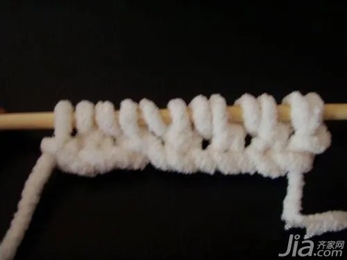 粗毛线围巾的织法 围巾织法图解