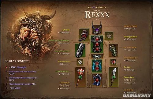 《暗黑破坏神3》全球第一野蛮人账号交易出价65万人民币！