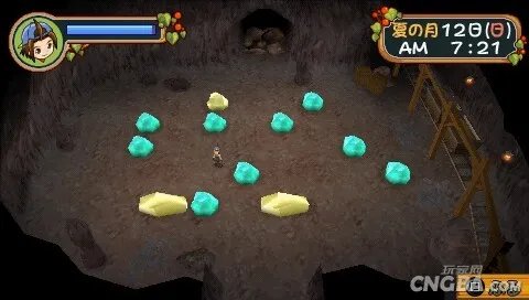 PSP《牧场物语：蜜糖村和大家的心愿》矿场攻略