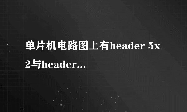 单片机电路图上有header 5x2与header 4是什么器件啊？