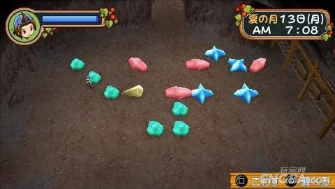 PSP《牧场物语：蜜糖村和大家的心愿》矿场攻略
