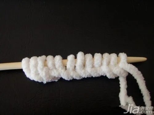 粗毛线围巾的织法 围巾织法图解