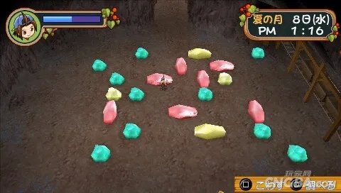 PSP《牧场物语：蜜糖村和大家的心愿》矿场攻略