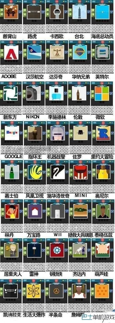 疯狂猜图-所有答案最新图文全攻略