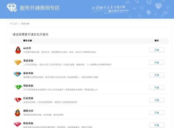 如何查询QQ业务的开通记录?