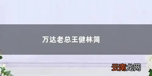 万王健林把万达卖给了谁 万达老总王健林简历