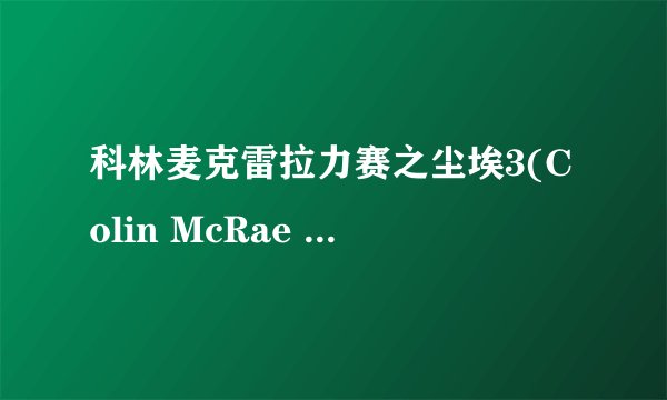 科林麦克雷拉力赛之尘埃3(Colin McRae DiRT 3)》简体中文V1.1完整高压硬盘版[4.06G]