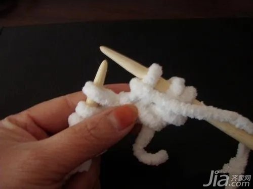 粗毛线围巾的织法 围巾织法图解