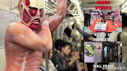 东京街头惊现猥琐“巨人” 美女被吓仓皇逃离