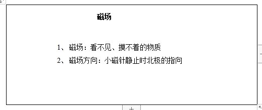 初中物理《磁场》教案