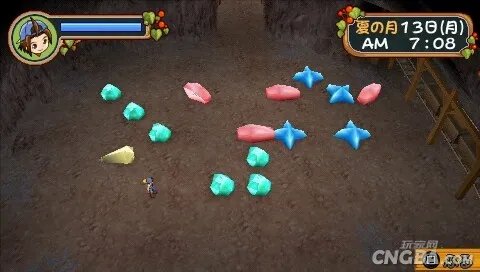 PSP《牧场物语：蜜糖村和大家的心愿》矿场攻略