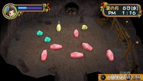 PSP《牧场物语：蜜糖村和大家的心愿》矿场攻略