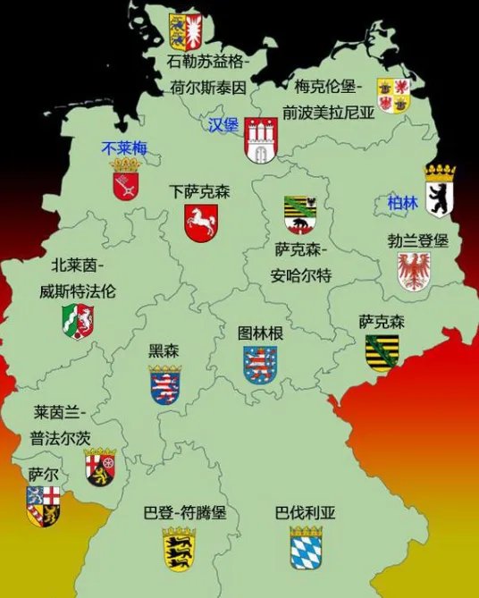 东德西德划分地图