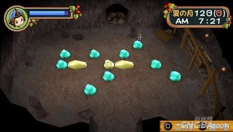 PSP《牧场物语：蜜糖村和大家的心愿》矿场攻略