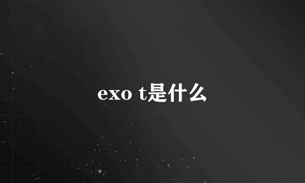 exo t是什么