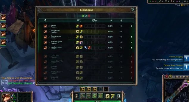 LOL十个相同的英雄 对战模式修改方法