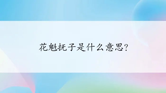 花魁抚子是什么意思？
