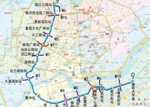 2021沈阳地铁9号线路图 沈阳地铁9号线站点图及运营时间