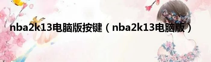 nba2k13电脑版按键（nba2k13电脑版）
