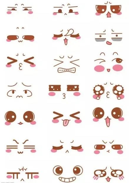 好看的表情线条