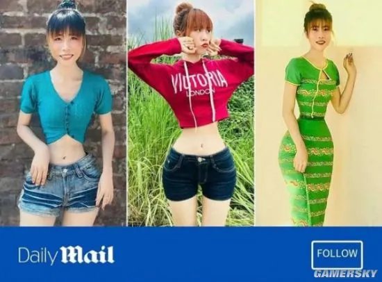 缅甸女孩成为全球腰最细的人 被网友质疑是P图