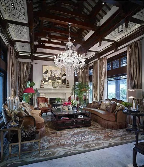 横梁装修效果图 这样装你就不会觉得它碍眼了