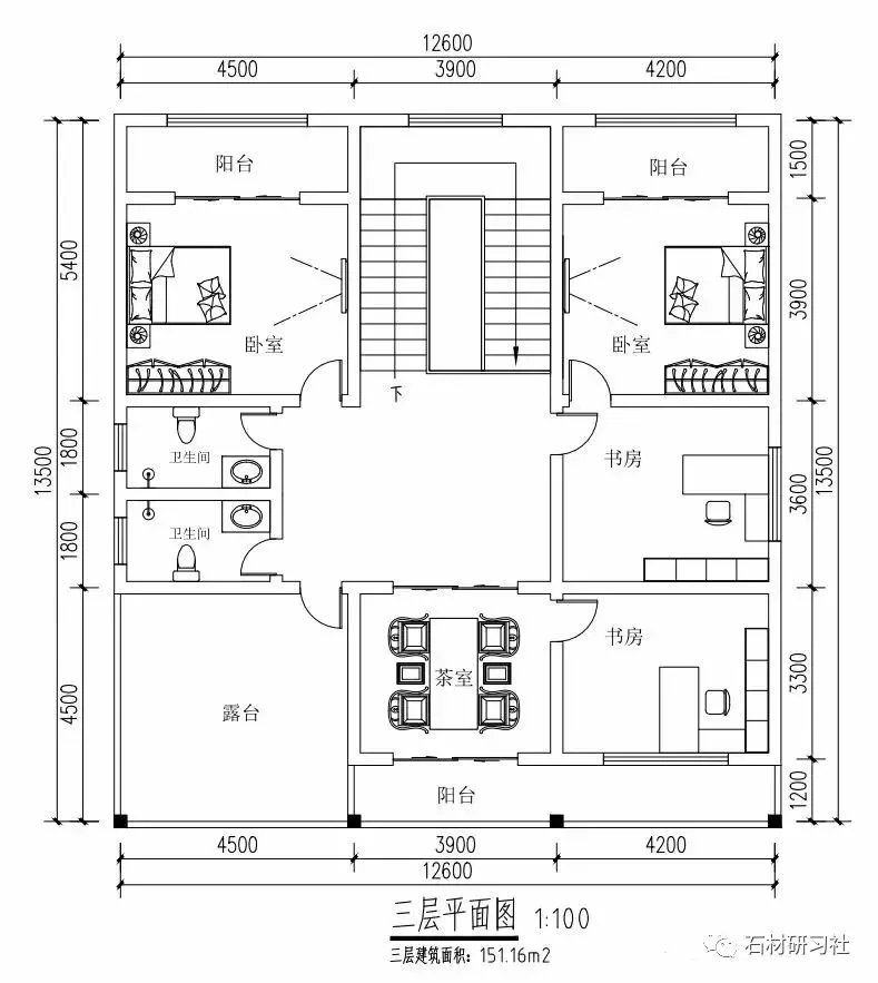 两套古典中式别墅石材装饰案例