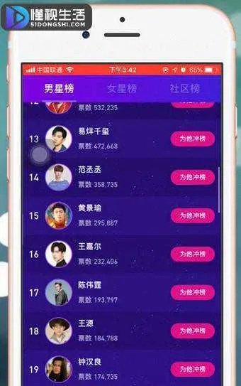 百度app明星沸点榜怎么投票