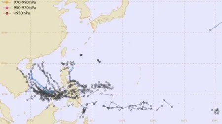 2020年一共吹过多少个台风？
