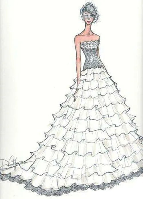 婚纱设计图片欣赏 画好设计图要具备什么