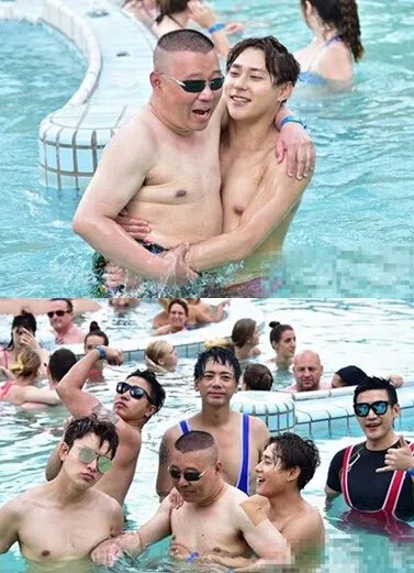 真自信！郭德纲下水露肉 白嫩肉肚抢镜砸男神招牌