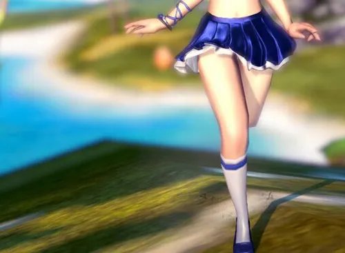 剑灵校服时装蓝色版欣赏 个性萝莉玩转时尚