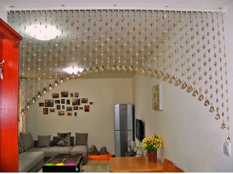 水晶门帘装饰效果图片大全