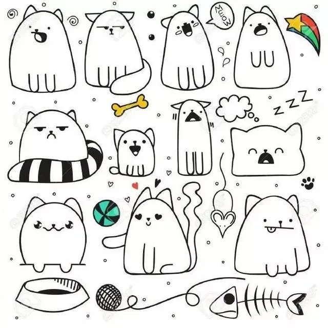 好看的表情线条