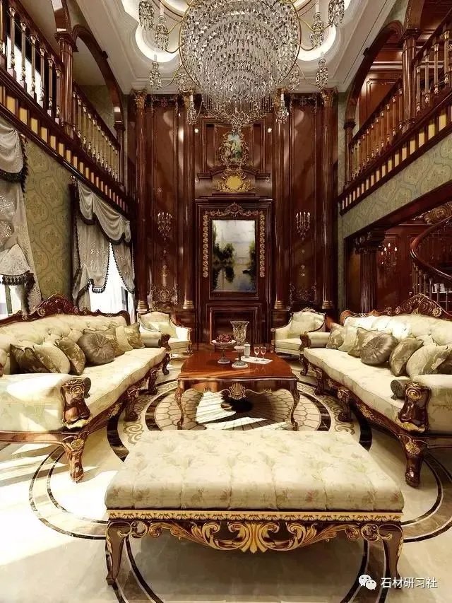 两套古典中式别墅石材装饰案例